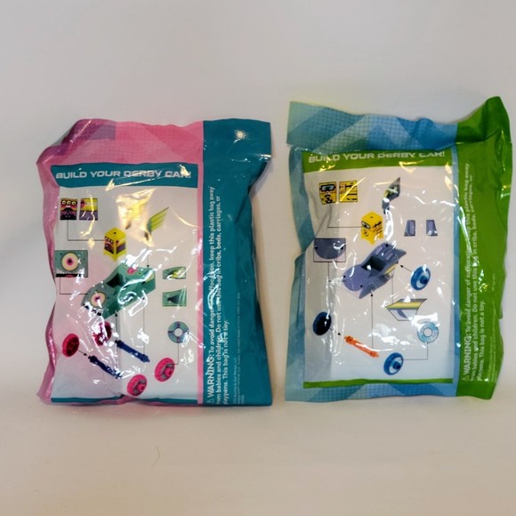 Wendy's Square Cup Derby Kids Meal Toys 2021. Lot Of 2. New. - Picture 5 of 7